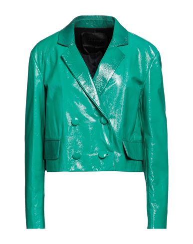 Drome Woman Jacket Green Size S Lambskin