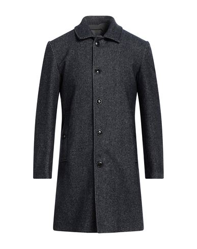 Outfit Out/fit Man Coat Navy Size 36 Wool, Acrylic, Polyester, Polyamide In Blue