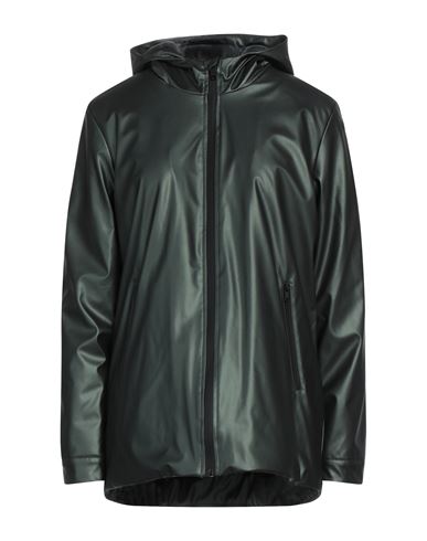 Homeward Clothes Woman Jacket Dark Green Size Xl Polyester, Polyurethane