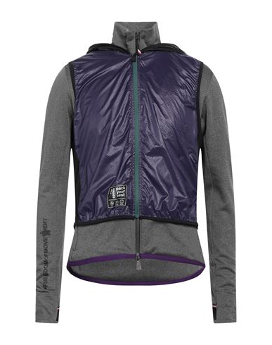 Moncler Grenoble Man Sweatshirt Dark Purple Size M Polyester, Elastane