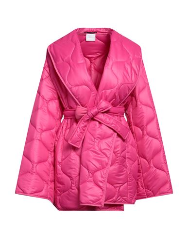 Merci .., Woman Down Jacket Fuchsia Size 4 Nylon In Pink