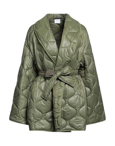 Merci .., Woman Down Jacket Military Green Size 8 Nylon