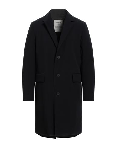 Paoloni Man Coat Black Size 40 Polyamide, Elastane