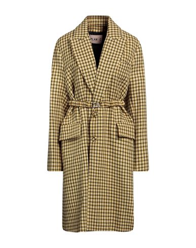 Plan C Woman Coat Yellow Size 4 Wool