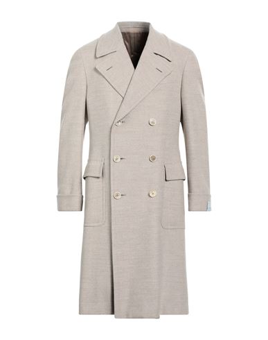 Caruso Man Coat Beige Size 38 Wool