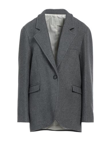 Tela Woman Coat Grey Size 4 Wool, Polyamide