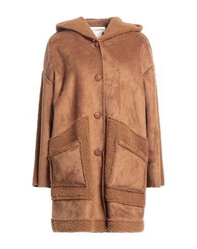 Haveone Woman Coat Camel Size S Polyester In Beige