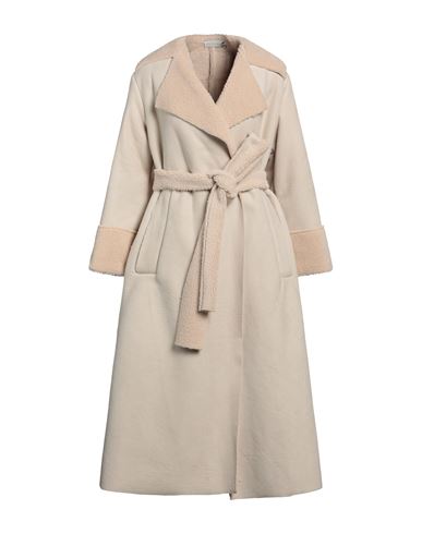 Haveone Woman Coat Beige Size M Polyester