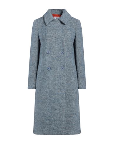 Niū Woman Coat Light Blue Size M Acrylic, Synthetic Fibers, Alpaca Wool, Virgin Wool, Wool
