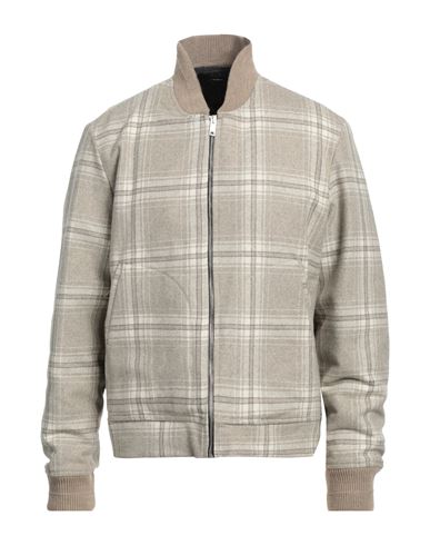 I'm Brian Man Jacket Light Grey Size L Wool, Polyester, Acrylic, Textile Fibers