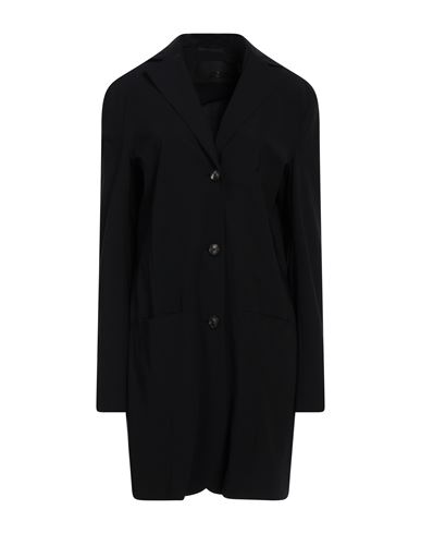 Rrd Woman Overcoat & Trench Coat Black Size 8 Polyamide, Elastane, Polyester