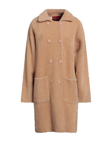 Marta Marzotto Woman Coat Camel Size L Nylon, Polyester In Beige