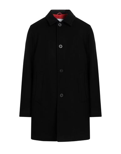 Paltò Man Coat Black Size 44 Wool, Nylon