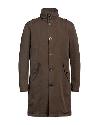 Paltò Man Coat Dark Brown Size 40 Cotton, Polyester, Polyamide, Nylon