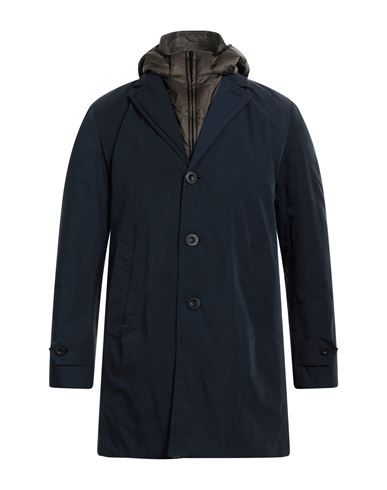 Paltò Man Jacket Navy Blue Size 36 Polyester, Cotton
