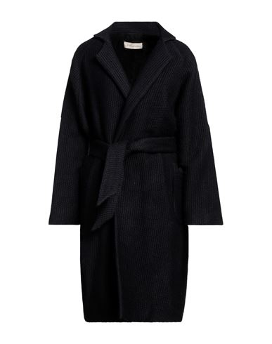 Soho De Luxe Woman Coat Midnight Blue Size 8 Acrylic, Wool, Polyester