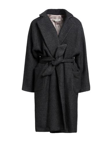 Soho De Luxe Woman Coat Steel Grey Size 8 Acrylic, Wool, Polyester