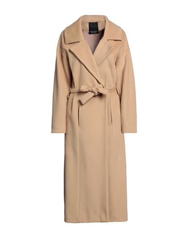 Shop Yes London Woman Coat Sand Size 10 Polyester, Viscose In Beige