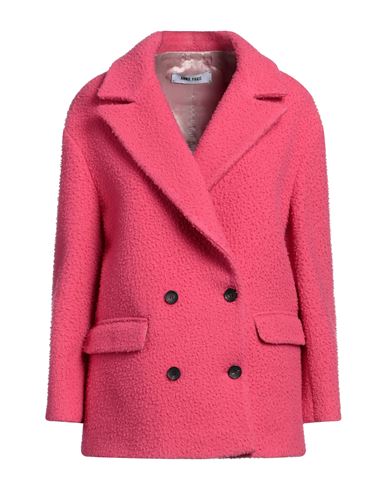 Annie Paris Woman Coat Fuchsia Size 8 Wool In Pink