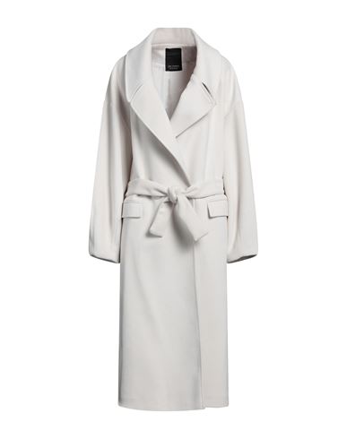 Yes London Woman Coat Cream Size 10 Polyester, Viscose In White