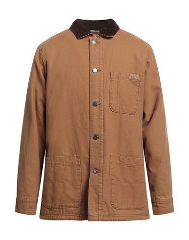 Dickies Man Jacket Camel Size M Cotton In Beige