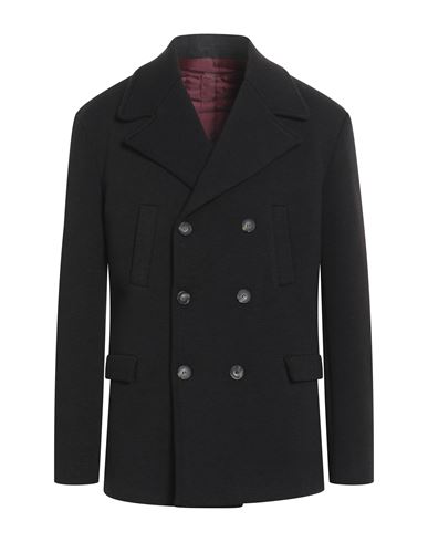 Shop Squad² Man Coat Black Size 42 Polyester, Polyacrylic