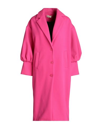 Toy G. Woman Coat Fuchsia Size 10 Polyester, Viscose, Wool In Pink