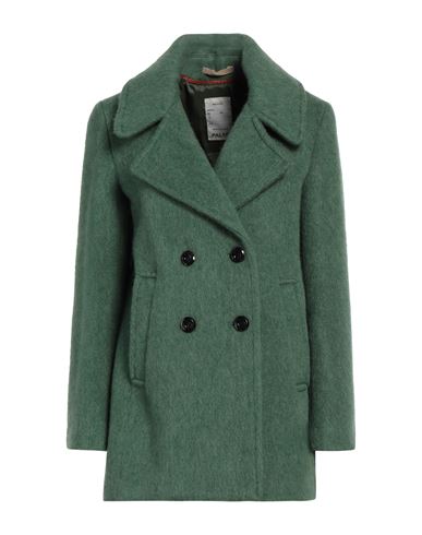 Paltò Woman Coat Green Size 8 Virgin Wool