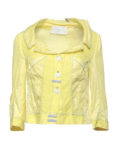 Elisa Cavaletti By Daniela Dallavalle Woman Blazer Yellow Size 10 Linen, Cotton, Elastane