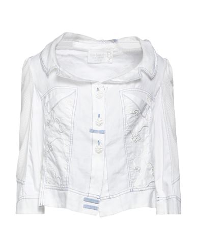 Elisa Cavaletti By Daniela Dallavalle Woman Blazer White Size 10 Linen, Cotton, Elastane