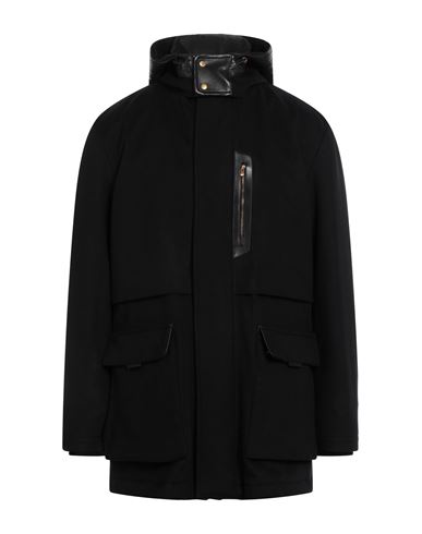 Agnona Man Jacket Black Size 44 Wool, Cashmere, Metal, Lambskin, Silk