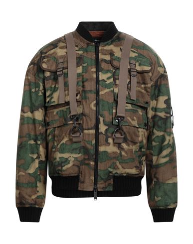 Dsquared2 Man Jacket Military Green Size 44 Cotton, Polyamide
