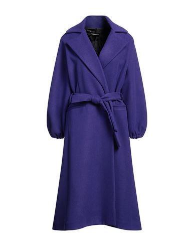 Shop Vanessa Scott Woman Coat Purple Size S/m Polyester
