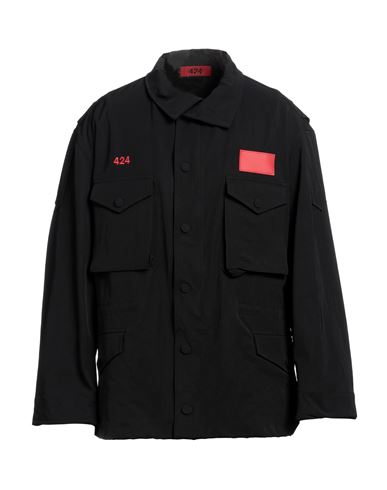 424 Fourtwofour Man Jacket Black Size L Polyamide