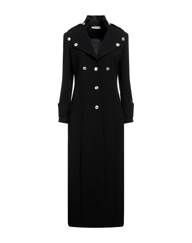 Yes London Woman Coat Black Size 4 Polyester, Viscose, Elastane