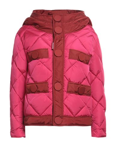 Dsquared2 Woman Down Jacket Brown Size 2 Polyamide In Pink