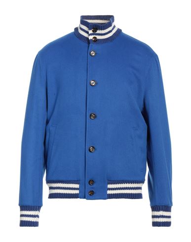 Kired Man Jacket Bright Blue Size 42 Cashmere