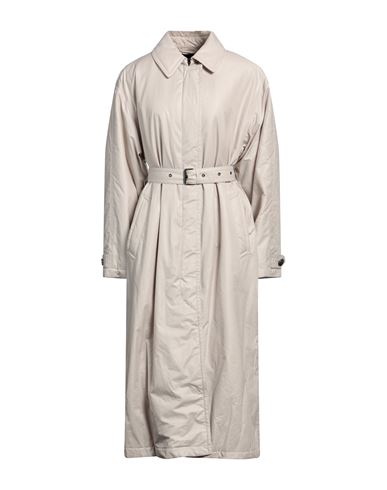 Shop Isabel Marant Woman Coat Off White Size 8 Polyester, Cotton