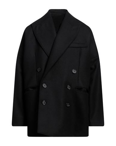 Shop Dolce & Gabbana Man Coat Black Size L Wool, Polyamide