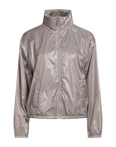 Fendi Woman Jacket Dove Grey Size S Polyamide