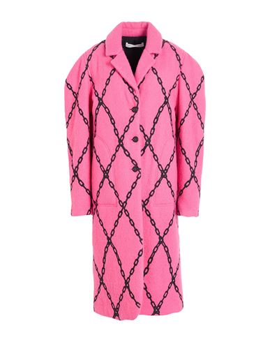 Philosophy Di Lorenzo Serafini Woman Coat Fuchsia Size M Virgin Wool In Pink