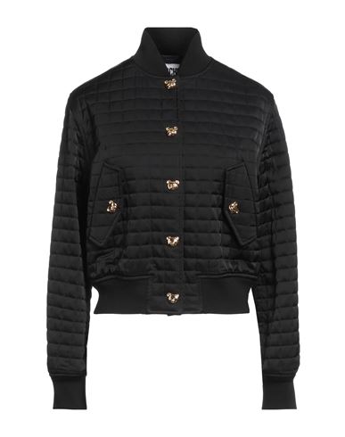 Moschino Woman Jacket Black Size 6 Viscose, Virgin Wool, Polyamide, Elastane