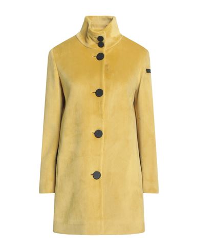 Rrd Woman Coat Yellow Size 2 Polyester, Elastane
