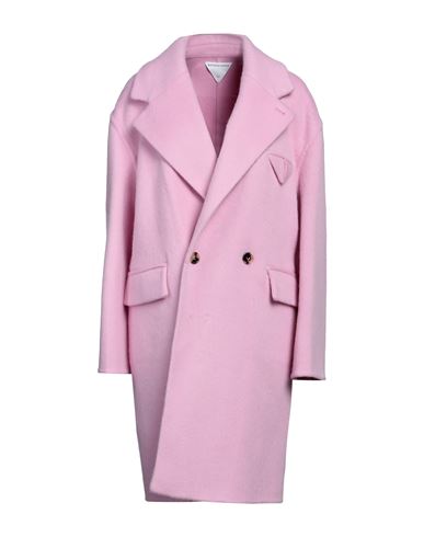 Bottega Veneta Double-faced Wool-blend Coat In Pink