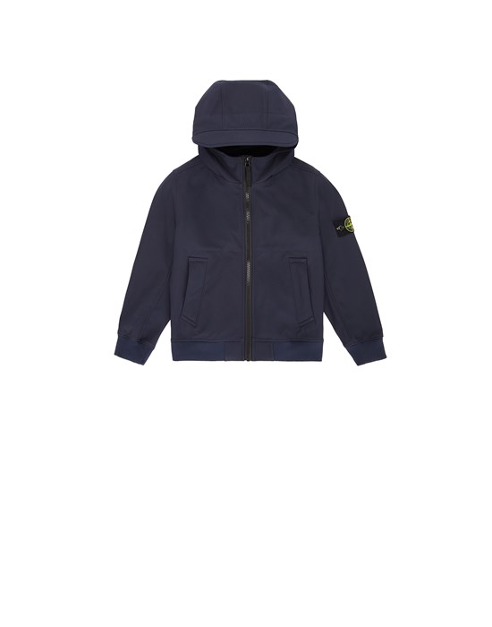Jacket Man Q0122 SOFT SHELL-R_e.dye® TECHNOLOGY Front STONE ISLAND KIDS