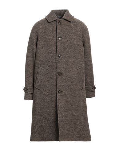 Circolo 1901 Man Coat Dark Brown Size 42 Virgin Wool, Polyamide