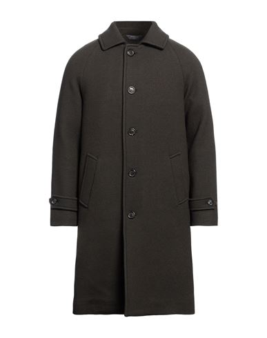 Circolo 1901 Man Coat Dark Brown Size 40 Virgin Wool, Polyamide