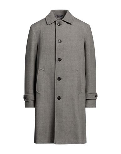 Shop Circolo 1901 Man Coat Grey Size 42 Cotton, Elastane