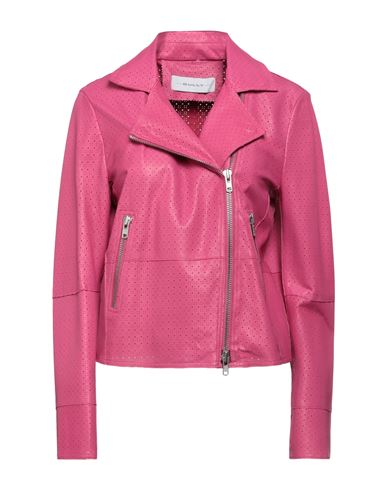 Bully Woman Jacket Fuchsia Size 10 Lambskin In Pink