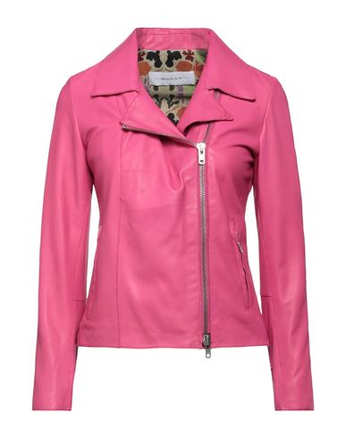 Bully Woman Jacket Magenta Size 8 Soft Leather